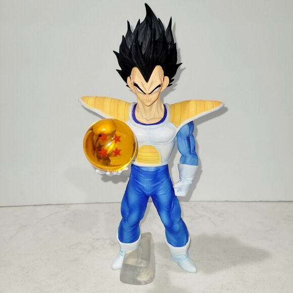 NWT Dragon Ball Z Vegeta Holding Dragon Ball Figure Statue 11 Inch PVC SEALED - Picture 2 of 16